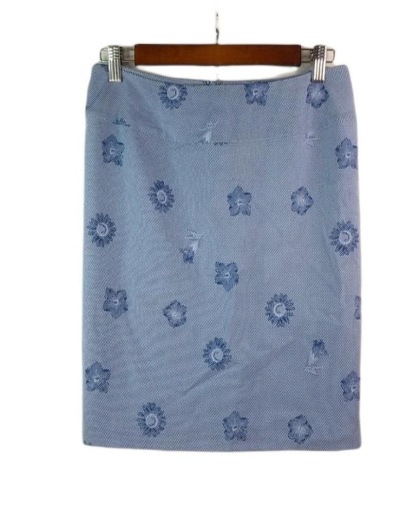 Newport News 18w Blue White Sport Skirt Plus